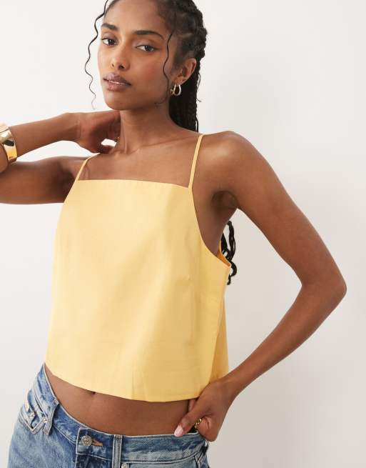 Mango Newcreta cami top in yellow - part of a set, 2 of 4