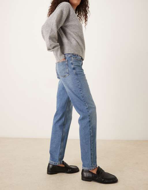 Mango - Newman - Mom jeans in lichtblauw, 2 van 5