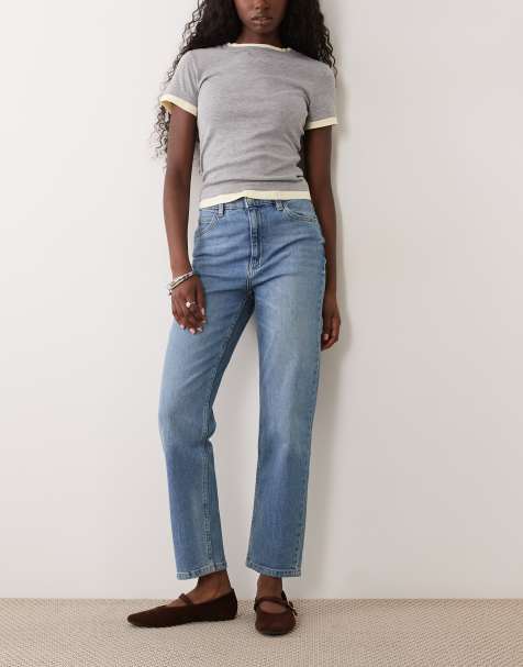 Mango Newmom jean mom décontracté bleu clair - view 1