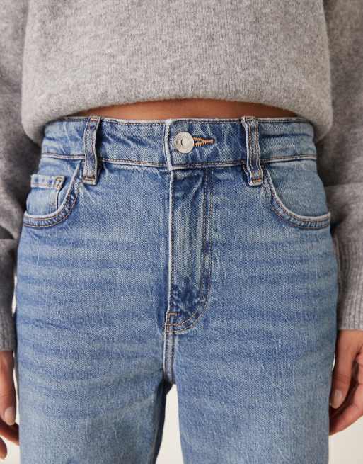 Mango - Newmom - Mom jeans azzurri, 4 di 5
