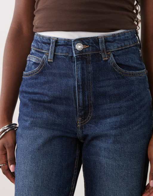 Mango Newmom relaxed mom jeans in washed blue, 5 of 5