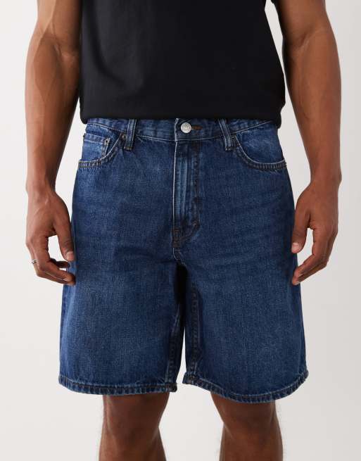 Mango – Niebieskie luźne szorty jeansowe, 5 z 5