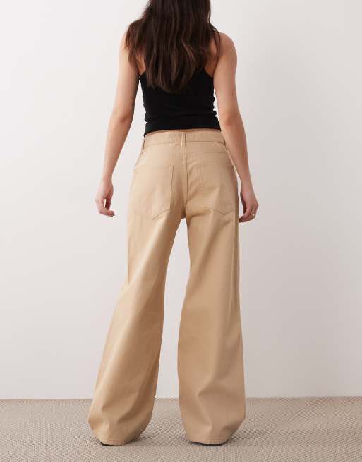 Mango Niki 100% cotton barrel jean in pastel yellow, 3 of 5