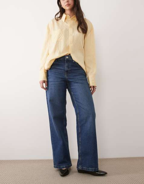 Mango - Niki - Jeans dritti in 100% cotone blu scuro - view 1