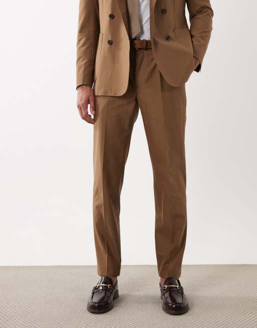 Mango Oasis tailored trouser co-ord in brown, 2 of 5