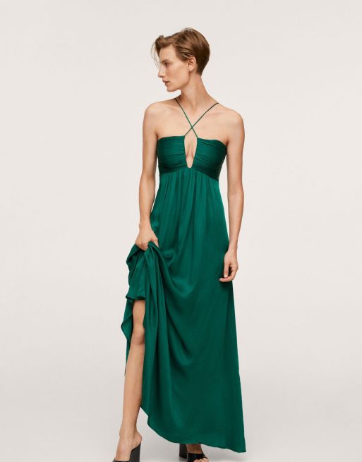 Mango 2024 green dress