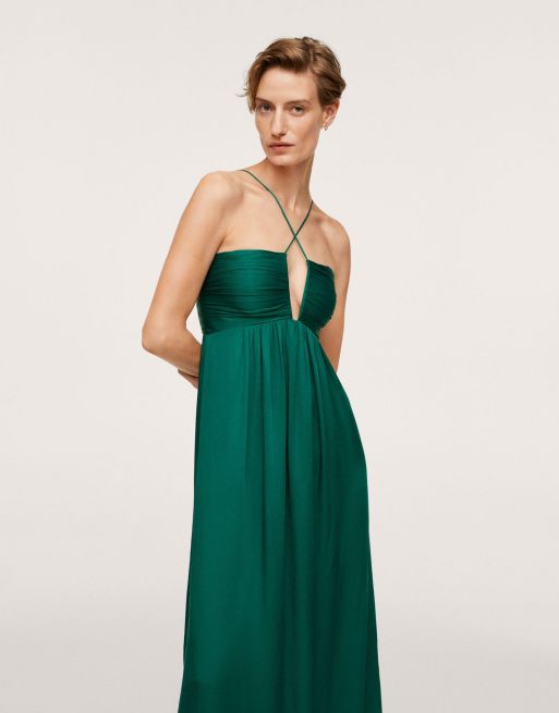 Mango halter outlet dress