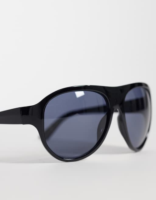 Mango - Occhiali da sole aviatore oversize neri, 3 di 3