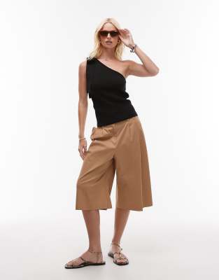 Shop Mango One Shoulder Tie Knit Top
