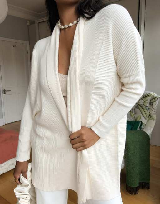 Mango 2025 white cardigan