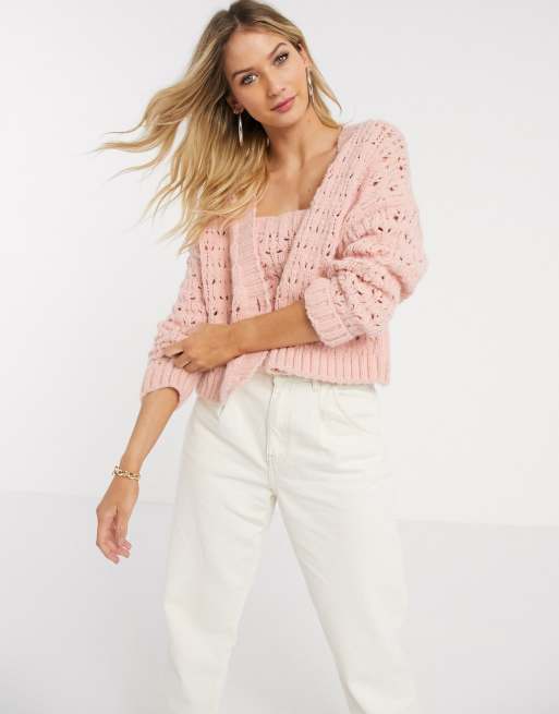 Mango open knit on sale cardigan
