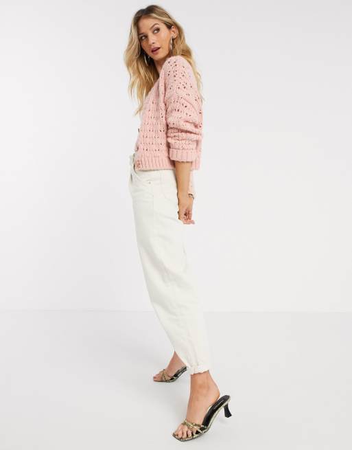 Mango open knit cardigan sale