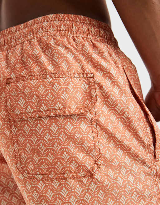Mango - Orange badeshorts med print, 5 af 5