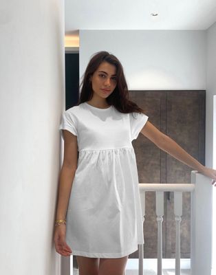 mango white shirt dress