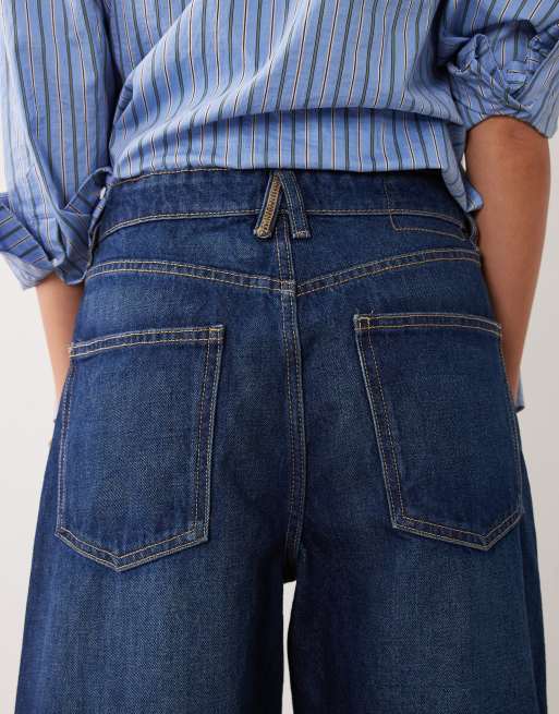 Mango – Orlando – Mörkblå, raka jeans i 100% bomull, 4 av 5