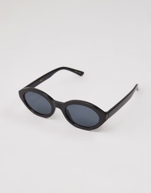 Mango oval sunglasses in black