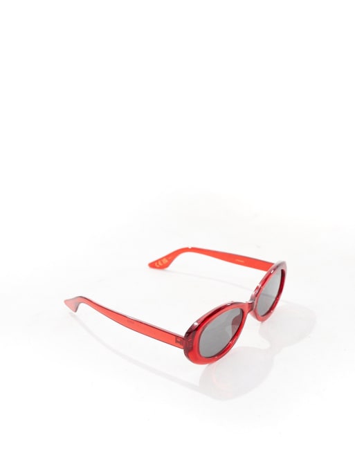 Mango oval sunglasses in red, 2 of 4