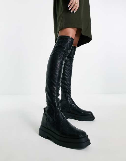 Over the outlet knee boots mango