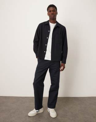 Mango Overshirt In Blue