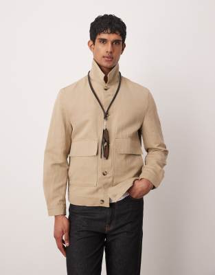 Mango Overshirt In Brown
