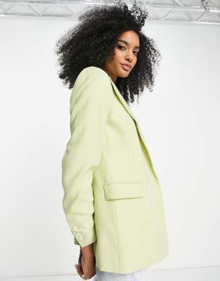 Mango - Oversize-Blazer in Limettengrün