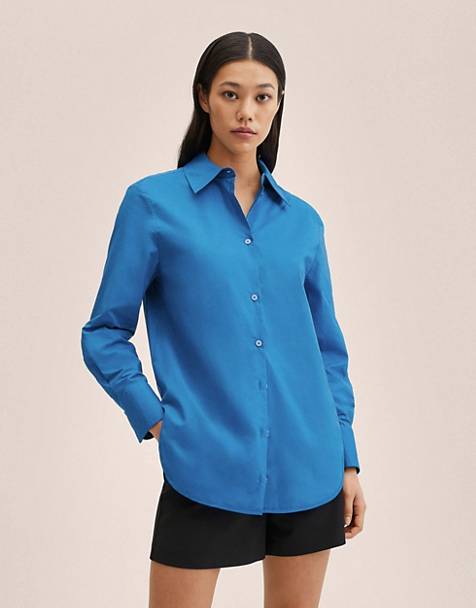 Mango Hemd Blau S DAMEN Hemden & T-Shirts Hemd Elegant Rabatt 52 % 