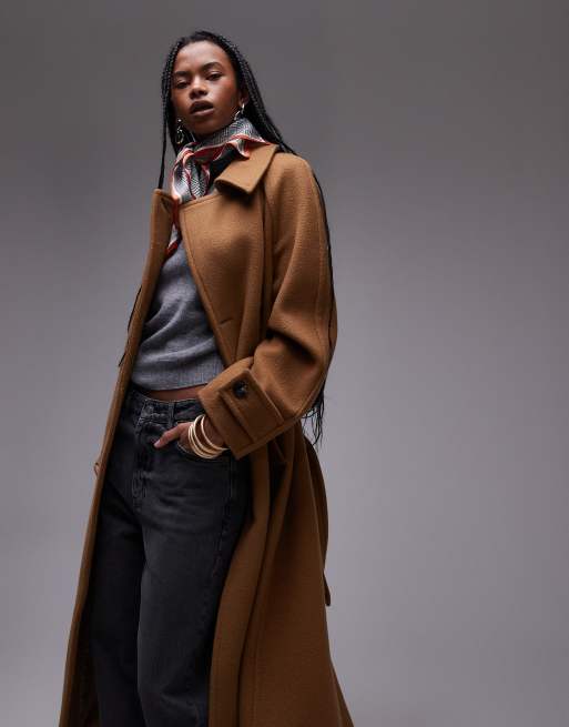 Mantel Jacke Von Mango Melierter Wollmantel Damen MANGO OUTLET