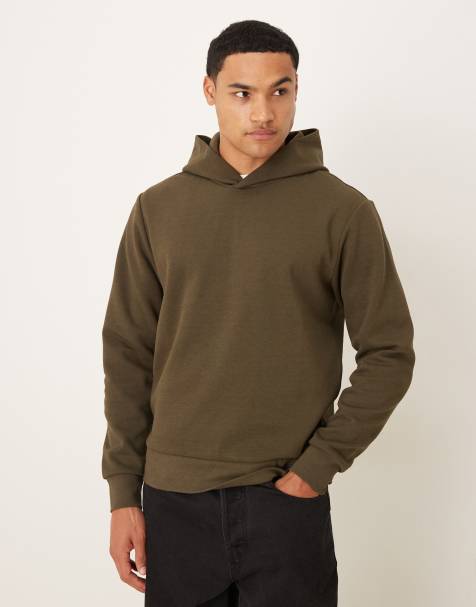 Mango – Oversize-Kapuzenpullover in Olivgrün - view 1