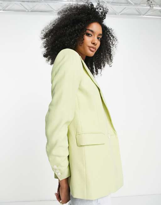 Blazer vert mango new arrivals