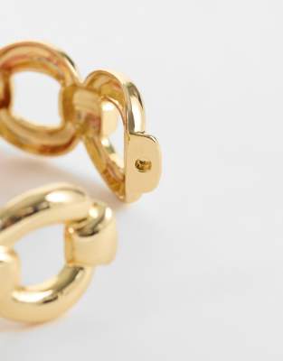 Mango Oversized Chain Bracelet In Gold