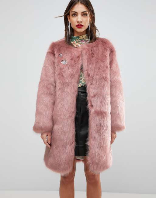 Mango oversized 2025 faux fur coat