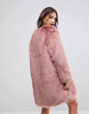 Mango oversized faux outlet fur coat