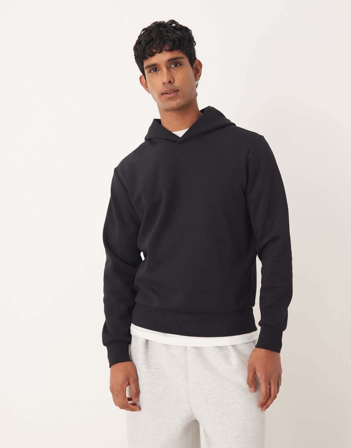 Mango oversized hoodie in navy