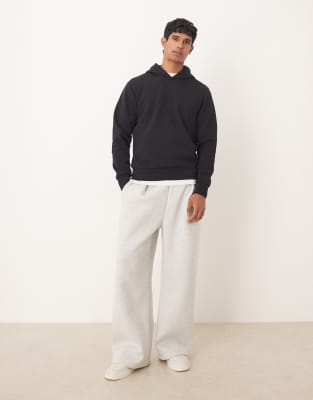 Mango Oversized Hoodie In Black