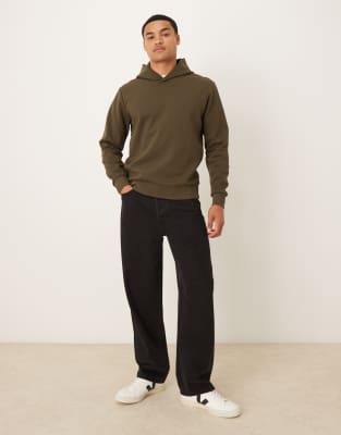 Mango Oversized Hoodie In Green