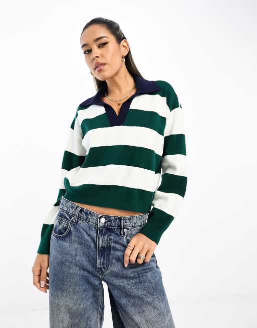 Mango stripe detail jumper best sale