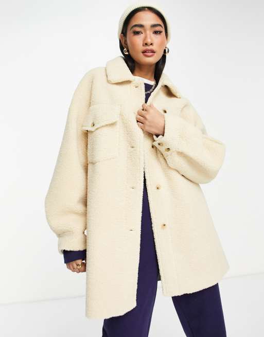 Mango teddy clearance coat