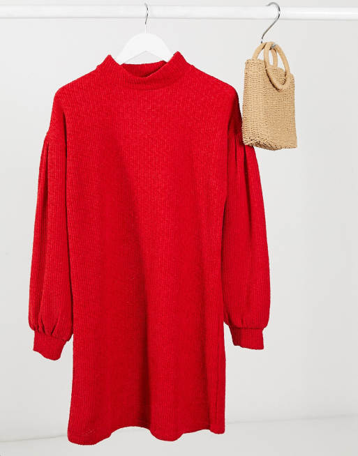 Red oversized hot sale jumper dress