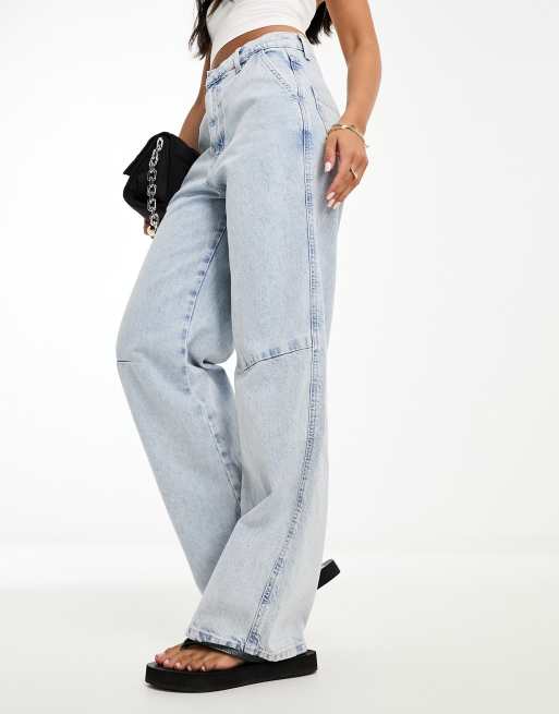 leg jean in light blue wash | ASOS