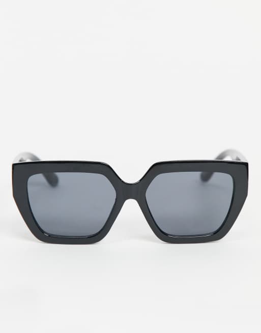Mango oversized sunglasses in black, 3 of 4