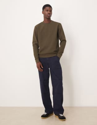 Mango Oversized Sweatshirt In Green