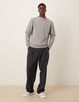 Mango Oversized Sweatshirt In Gray