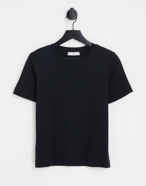 Mango oversized t-shirt in black | ASOS