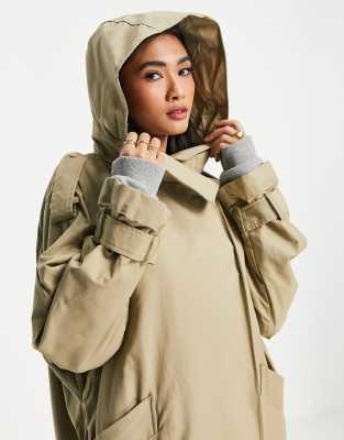 oversized hooded coat