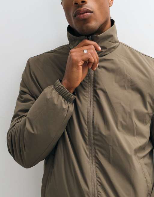 Mango padded high neck jacket in black, 5 of 5