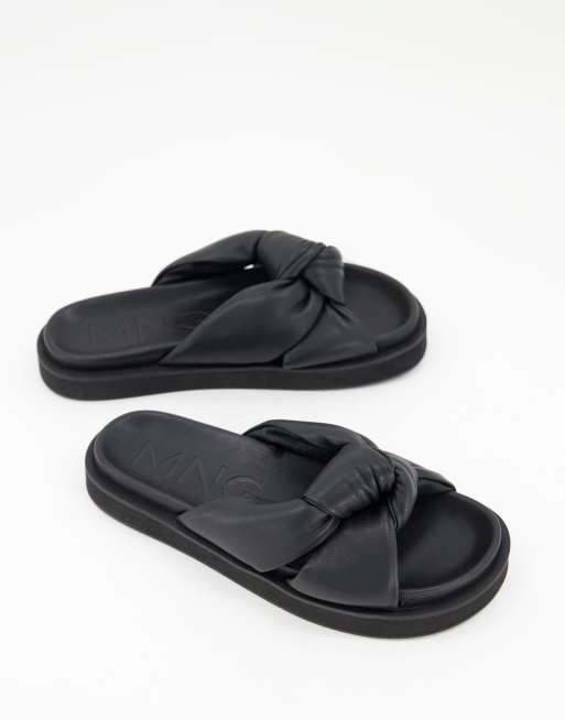 Black Dillon Knotted Thong Sandal, WHISTLES