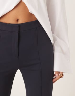 Mango Paloma Slim Tailored Pants In Blue
