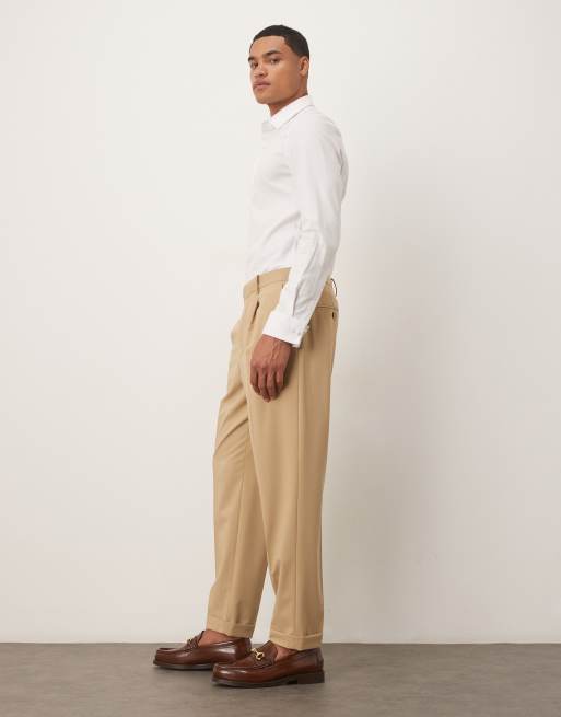 Mango - Pantalon ajusté coupe slim d'ensemble - Beige, 3 de 5