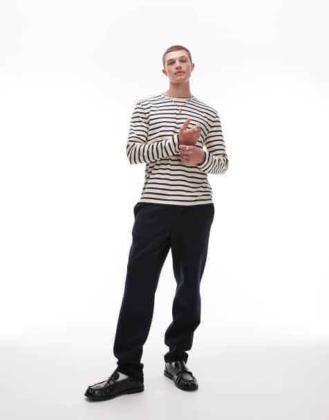 Mango - Pantalon de jogging à taille élastique - Bleu marine - view 1
