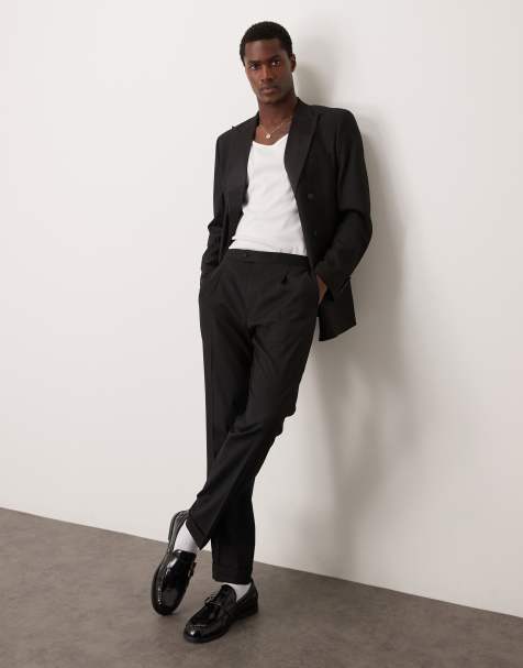 Mango - Pantalon d'ensemble coupe ajustée - Noir - view 1
